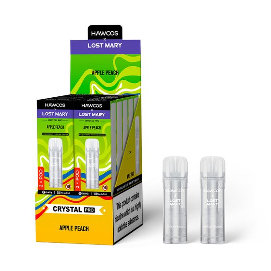 HAWCOS × LOST MARY Crystal Pro Prefilled Pod 2ML × 2 (UK) 1PC UK supplier
