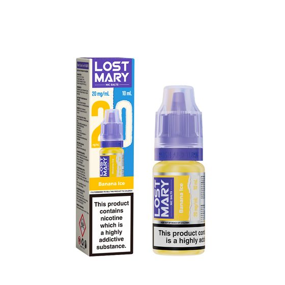 authentic LOST MARY Nic Salts E-Liquids 10ml Strength: 2% Nic ENG | Flavor: Banana Ice