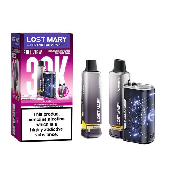 wholesale price LOST MARY NERA30K FULLVIEW Refillable Pod Kit (UK) 1PC Strength: 2% Nic ENG | Flavor: Berry Edition