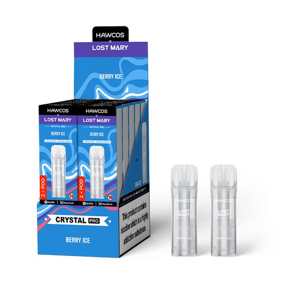 HAWCOS × LOST MARY Crystal Pro Prefilled Pod 2ML × 2 (UK) 1PC wholesale