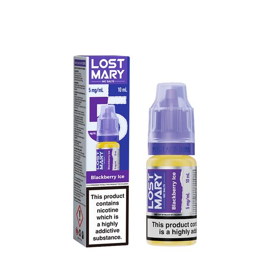 wholesale LOST MARY Nic Salts E-Liquids 10ml Strength: 0.5% Nic ENG | Flavor: Blackberry Ice