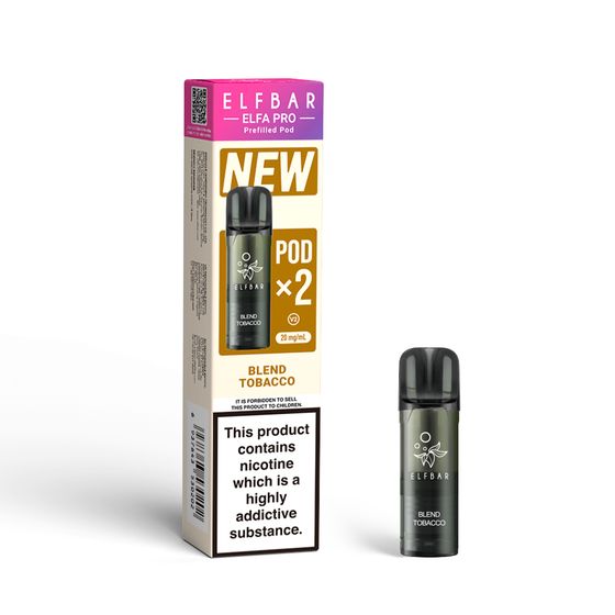 UK wholesale [NEW] ELFBAR ELFA PRO V2 Prefilled Pod×2 (UK) Flavor: Blend Tobacco
