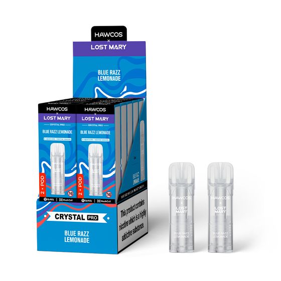HAWCOS × LOST MARY Crystal Pro Prefilled Pod 2ML × 2 (UK) 1PC wholesale price
