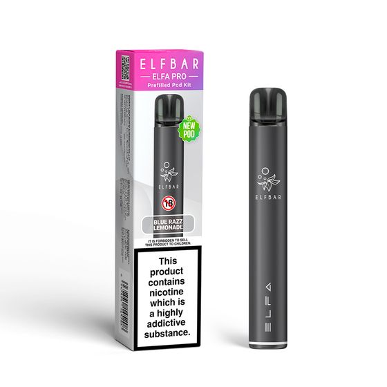 [NEW] ELFBAR ELFA PRO V2 Prefilled Pod Starter Kit Flavor: Black+Blue Razz Lemonade UK shop
