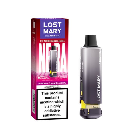LOST MARY NERA Refill Pack (UK) 1PC Strength: 2% Nic ENG | Flavor: Blueberry Cherry Blackberry wholesale price