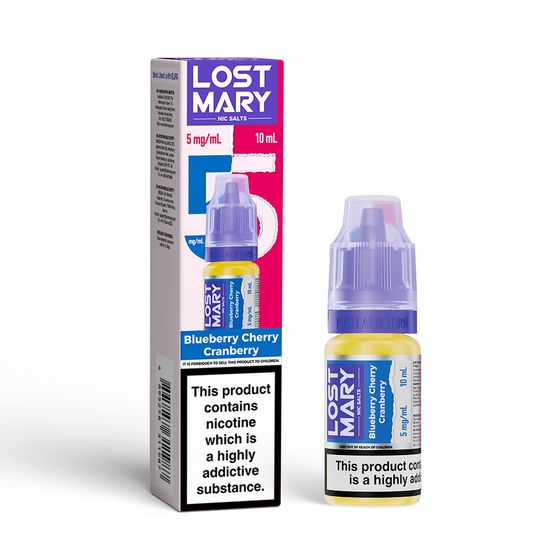 LOST MARY Nic Salts E-Liquids 10ml Strength: 0.5% Nic ENG | Flavor: Blueberry Cherry Cranberry for wholesale