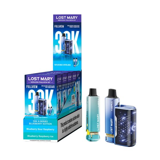 UK supplier LOST MARY NERA30K FULLVIEW Refillable Pod Kit (UK) 1PC