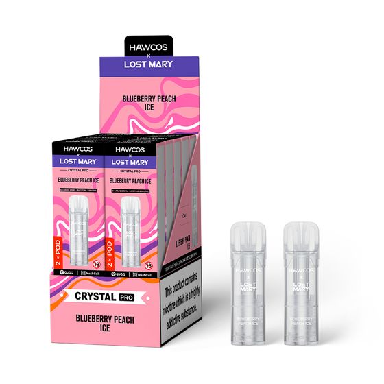 UK supplier HAWCOS × LOST MARY Crystal Pro Prefilled Pod 2ML × 2 (UK) 1PC