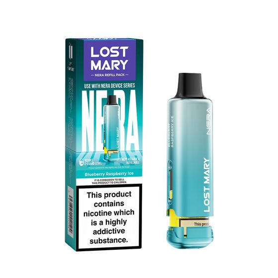 wholesale LOST MARY NERA Refill Pack (UK) 1PC Strength: 2% Nic ENG | Flavor: Blueberry Raspberry Ice