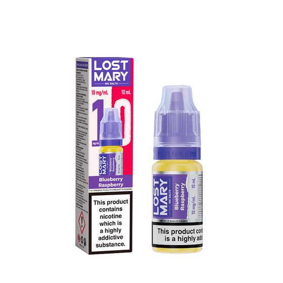 wholesale price LOST MARY Nic Salts E-Liquids 10ml Strength: 1% Nic ENG | Flavor: Blueberry Raspberry