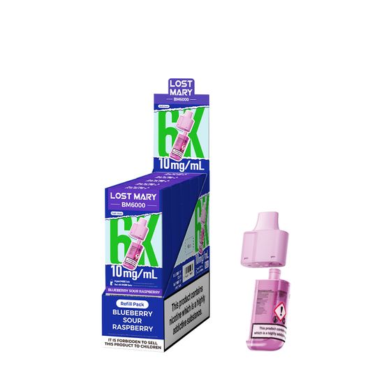 wholesale LOST MARY BM6000 Refill Pack-1% & 0% Nic