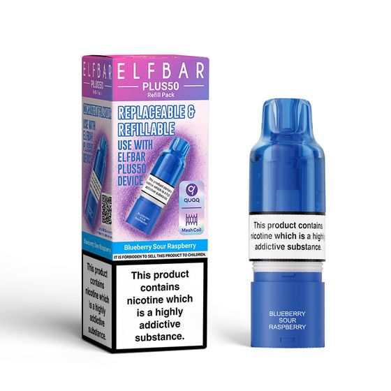 ELFBAR PLUS50 Refill pack (UK) Flavor: Blueberry Sour Raspberry wholesale price