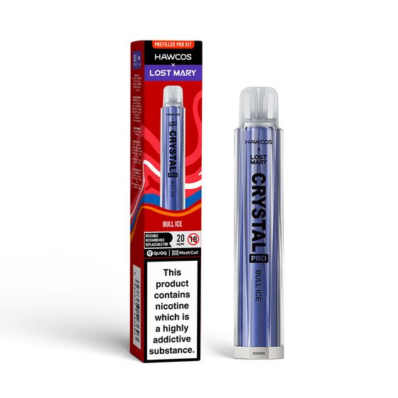 UK shop HAWCOS × LOST MARY Crystal Pro KIT (UK) 1PC Flavor: bull ice | Strength: 2% Nic ENG