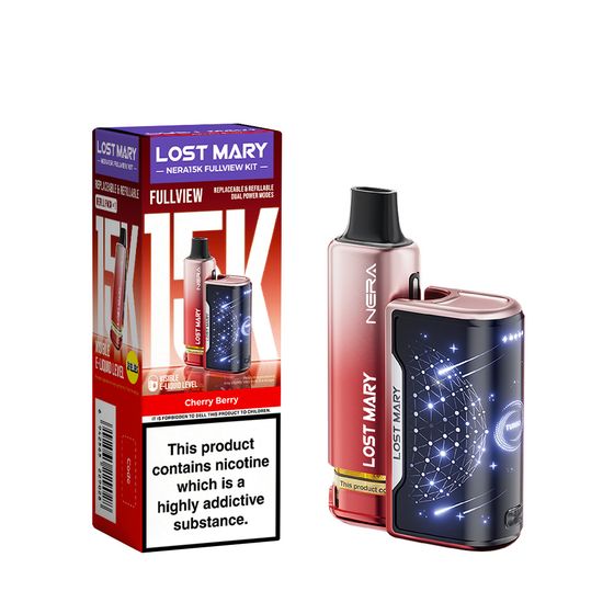 UK store LOST MARY NERA15K Refillable Kit Flavor: Cherry Berry
