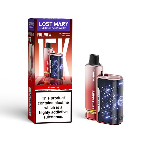 UK shop LOST MARY NERA15K Refillable Kit (UK) 1PC Flavor: Cherry Ice