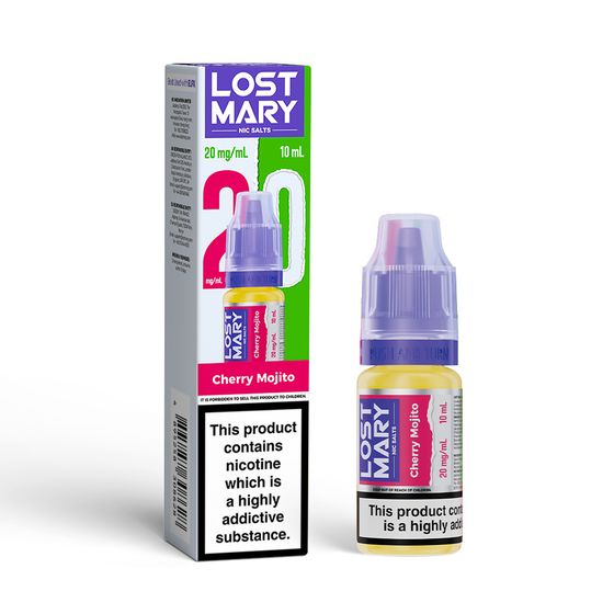 LOST MARY Nic Salts E-Liquids 10ml Strength: 2% Nic ENG | Flavor: Cherry Mojito UK supplier
