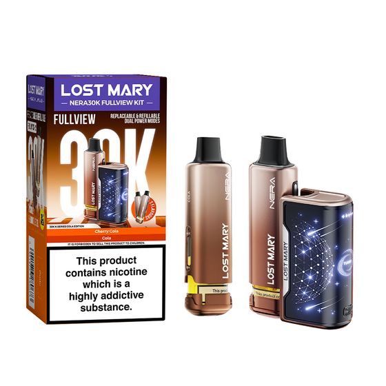 wholesale LOST MARY NERA30K FULLVIEW Refillable Pod Kit (UK) 1PC Strength: 2% Nic ENG | Flavor: Cola Edition