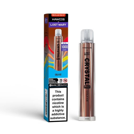HAWCOS × LOST MARY Crystal Pro KIT (UK) 1PC Flavor: Cola Ice | Strength: 2% Nic ENG UK shop