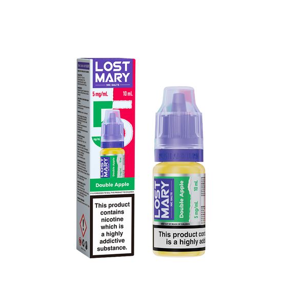 LOST MARY Nic Salts E-Liquids 10ml Strength: 0.5% Nic ENG | Flavor: Double Apple wholesale price