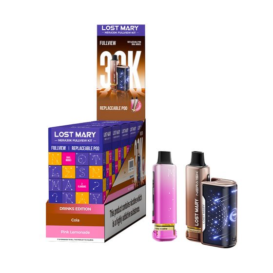 for wholesale LOST MARY NERA30K FULLVIEW Refillable Pod Kit (UK) 1PC (Star Gazer Edition)