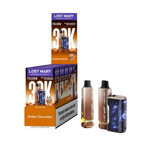 UK supplier LOST MARY NERA30K FULLVIEW Refillable Pod Kit (UK) 1PC