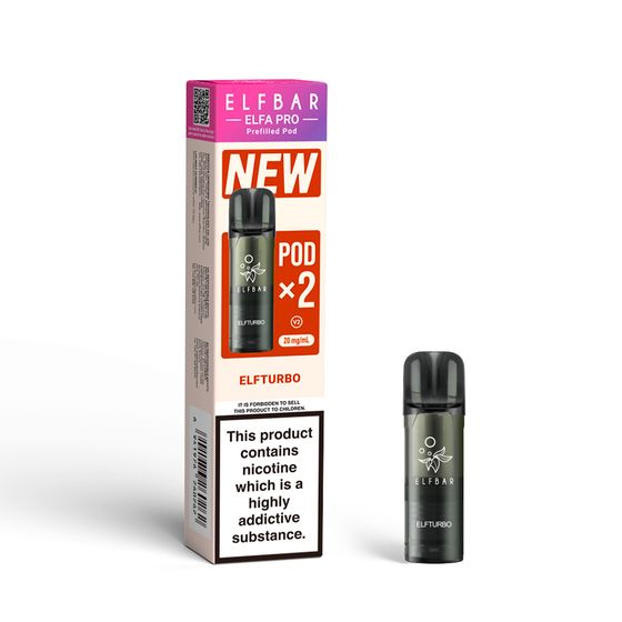[NEW] ELFBAR ELFA PRO V2 Prefilled Pod×2 (UK) Flavor: Elfturbo UK supplier