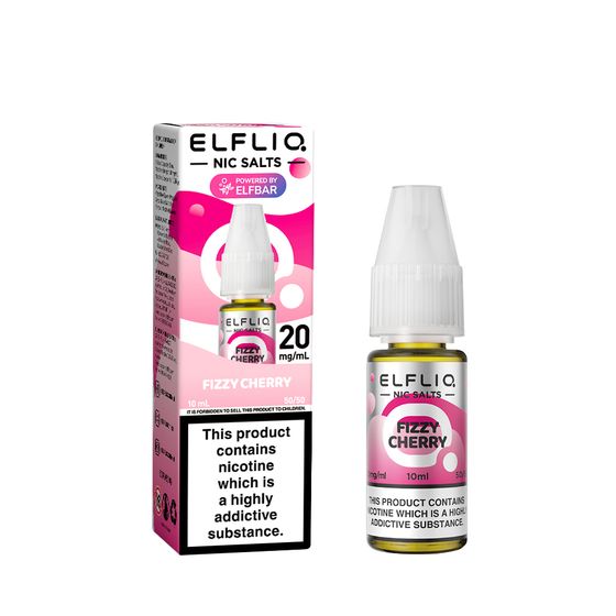 wholesale ELFLIQ Nic Salts E-Liquids 10ml Flavor: Fizzy Cherry | Strength: 2% Nic ENG