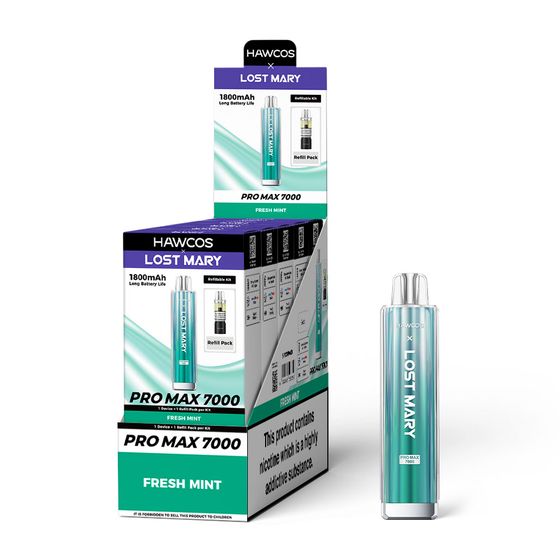 UK supplier [NEW] HAWCOS×LOST MARY PRO MAX 7000 Refillable Kit-F