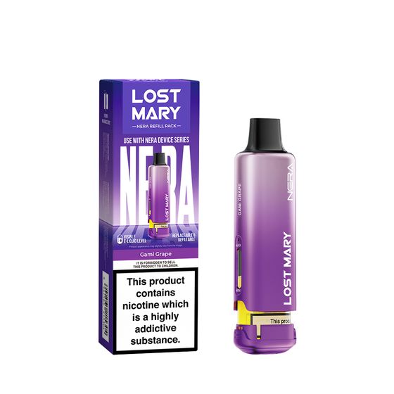 LOST MARY NERA Refill Pack (UK) 1PC Strength: 2% Nic ENG | Flavor: Gami Grape authentic