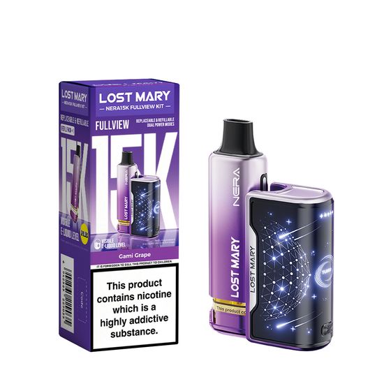 LOST MARY NERA15K Refillable Kit Flavor: Gami Grape UK shop