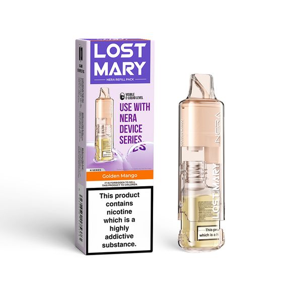 LOST MARY NERA PUREVIEW Refill Pack Flavor: Golden Mango wholesale