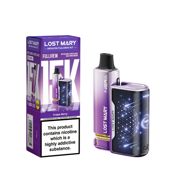 wholesale LOST MARY NERA15K Refillable Kit Flavor: Grape Berry