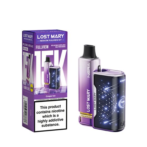 LOST MARY NERA15K Refillable Kit Flavor: Grape Ice cheap