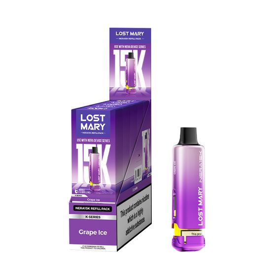 UK supplier LOST MARY NERA15K Refillable Pod Kit (UK) 1PC