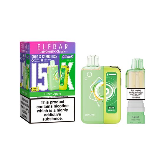 [CN] ELFBAR JoinOne 15K Classic Refillable Kit Flavor: Green Grape wholesale price
