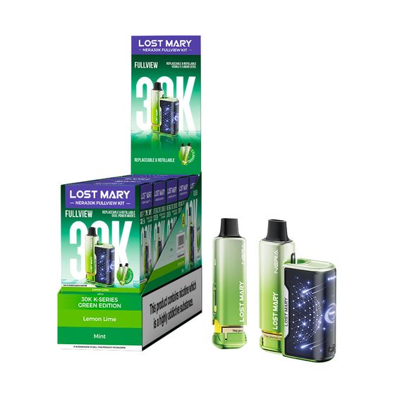 LOST MARY NERA30K FULLVIEW Refillable Pod Kit (UK) 1PC UK supplier
