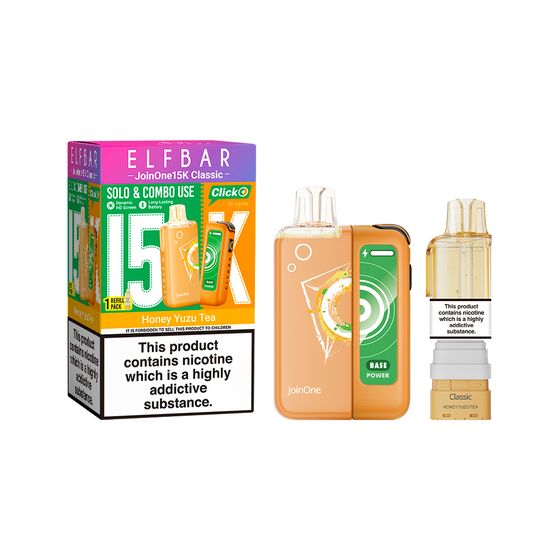 [CN] ELFBAR JoinOne 15K Classic Refillable Kit Flavor: Honey Yuzu Tea for wholesale