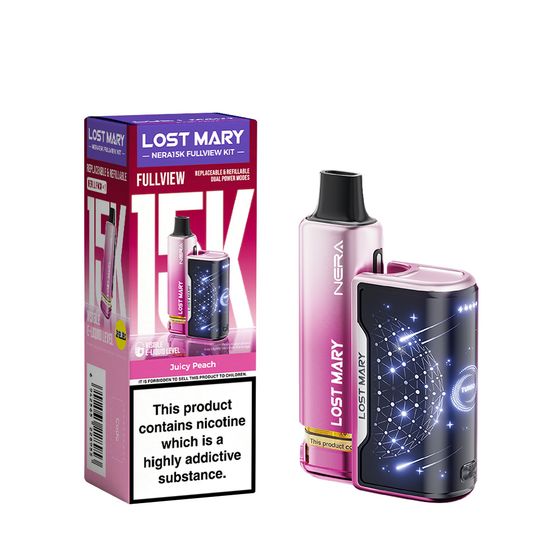 LOST MARY NERA15K Refillable Kit Flavor: Juicy Peach UK wholesale