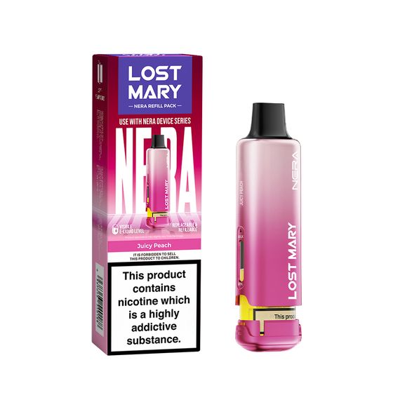 LOST MARY NERA Refill Pack (UK) 1PC Strength: 2% Nic ENG | Flavor: Juicy Peach wholesale