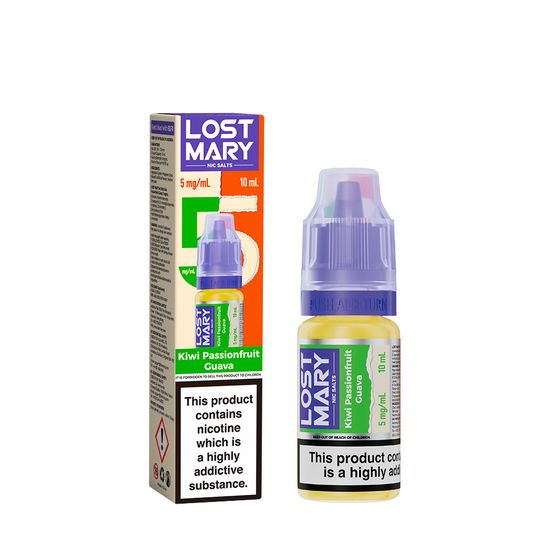 cheap LOST MARY Nic Salts E-Liquids 10ml Strength: 0.5% Nic ENG | Flavor: Kiwi Passionfruit Guava