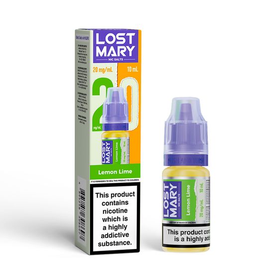 LOST MARY Nic Salts E-Liquids 10ml Strength: 2% Nic ENG | Flavor: Lemon Lime for wholesale