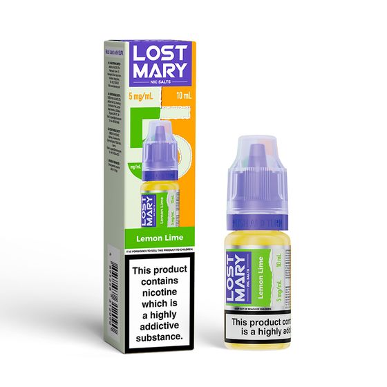 LOST MARY Nic Salts E-Liquids 10ml Strength: 0.5% Nic ENG | Flavor: Lemon Lime cheap