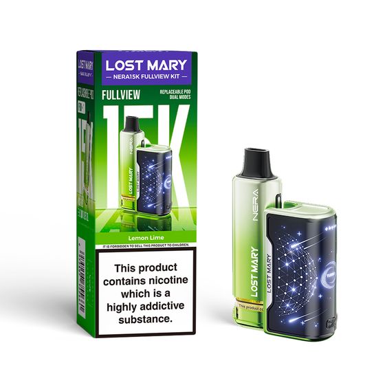 LOST MARY NERA15K Refillable Kit (UK) 1PC Flavor: Lemon Lime wholesale price