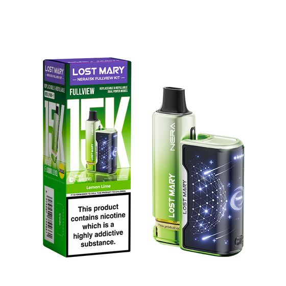 LOST MARY NERA15K Refillable Kit Flavor: Lemon Lime UK supplier