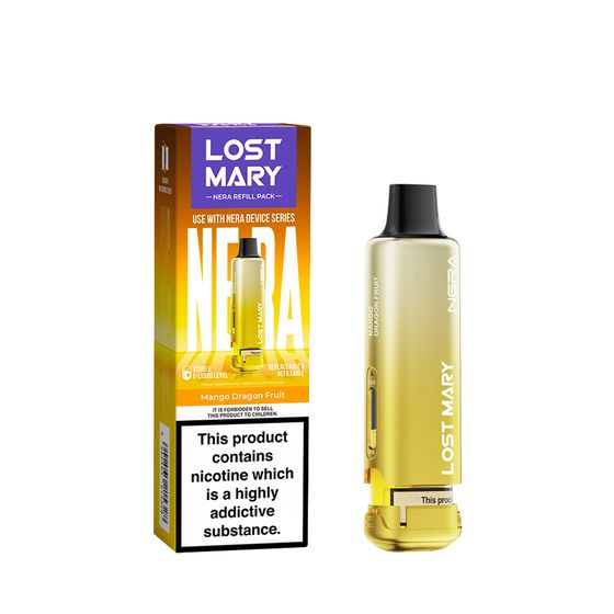 wholesale LOST MARY NERA Refill Pack (UK) 1PC Strength: 2% Nic ENG | Flavor: Mango Dragon Fruit