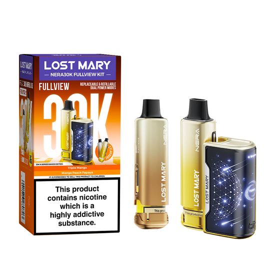 LOST MARY NERA30K FULLVIEW Refillable Pod Kit (UK) 1PC Strength: 2% Nic ENG | Flavor: Mango Edition authentic