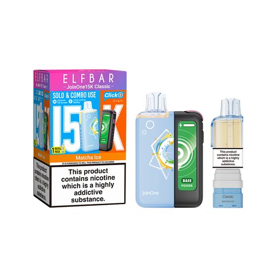 [CN] ELFBAR JoinOne 15K Classic Refillable Kit Flavor: Matcha Ice cheap