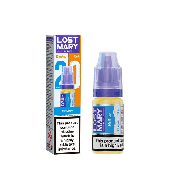 LOST MARY Nic Salts E-Liquids 10ml Strength: 2% Nic ENG | Flavor: Mr Blue authentic