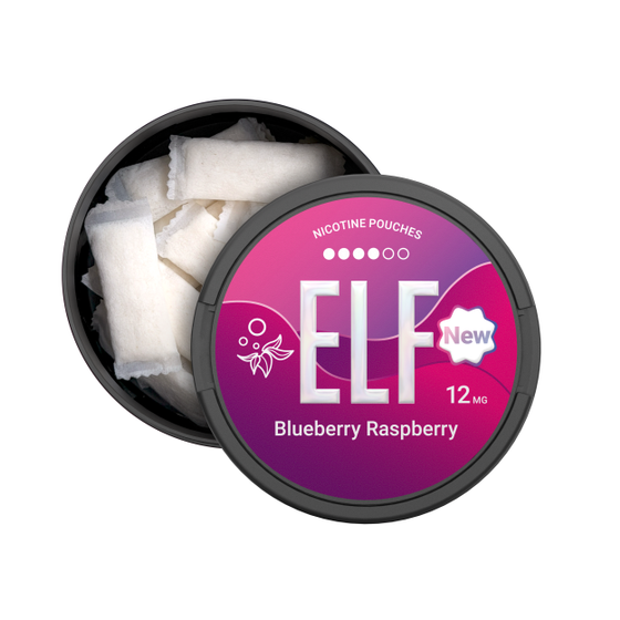 wholesale [NEW] ELF Nicotine Pouch Flavor: Blueberry Raspberry | Strength: 12mg/pouch
