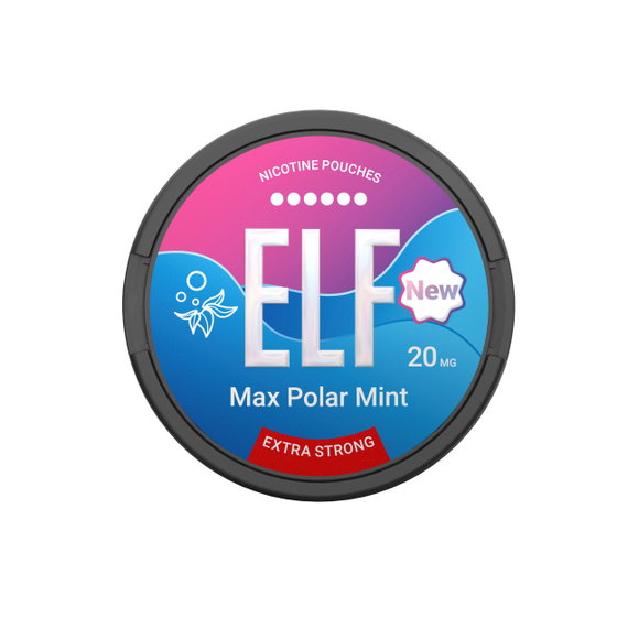 UK store [NEW] ELF Nicotine Pouch Flavor: Max Polar Mint | Strength: 20mg/pouch